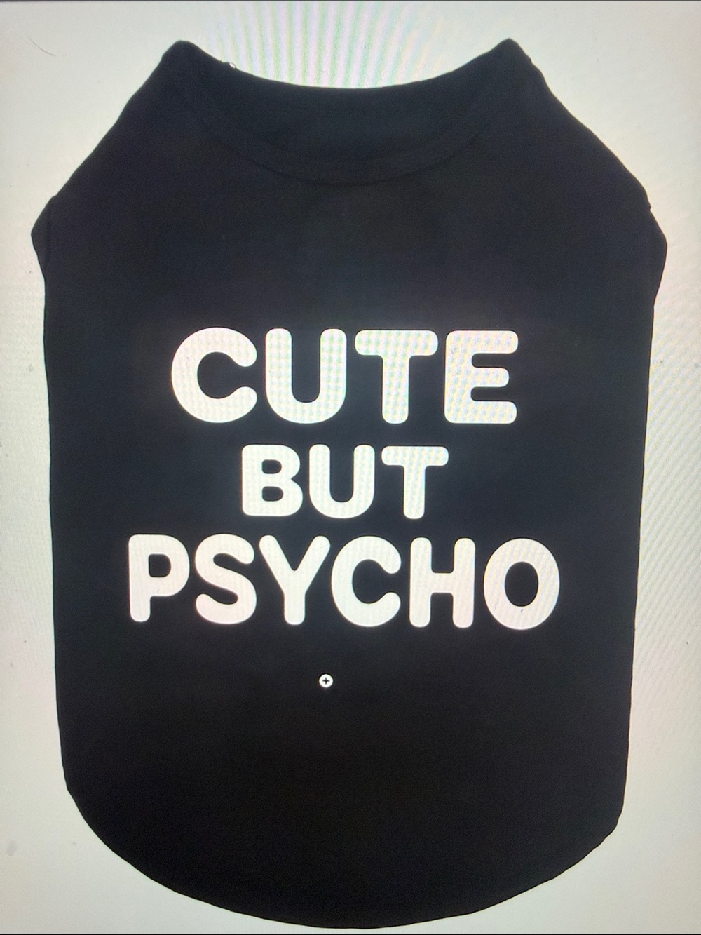 Dogs Black 'Cute But Psycho' Graphic Shirt